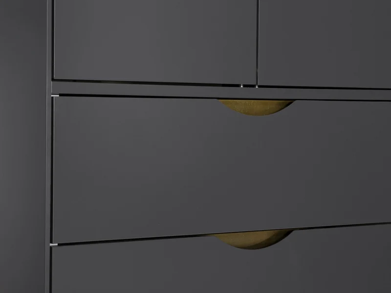 Kleiderschrank KOBE grau