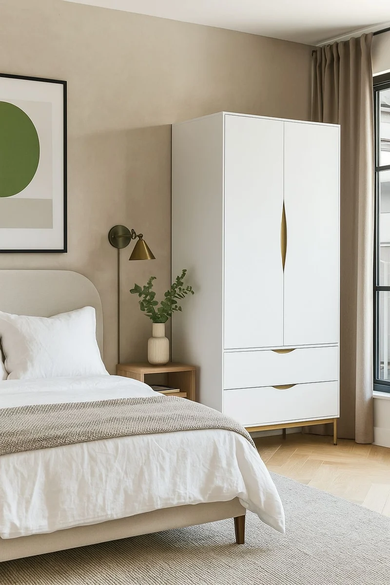 Kleiderschrank KOBE weiß