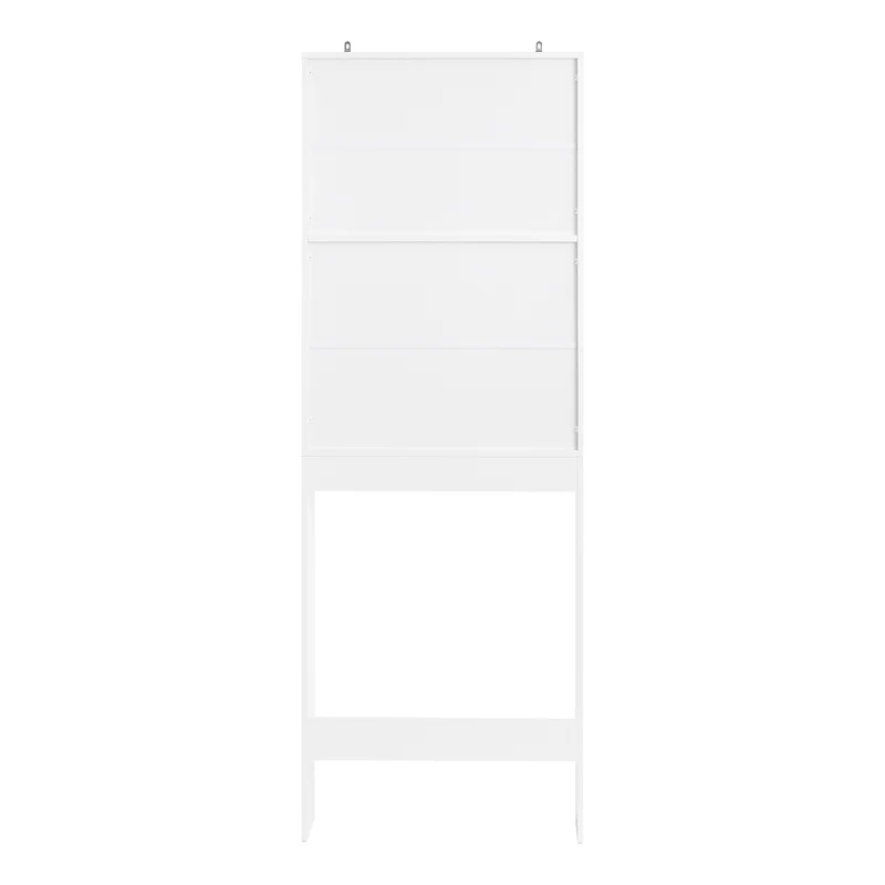 SoBuy WC-hylly kylpyhuonekaappi Pesukonekaappi Korkea kaappi BZR165-W