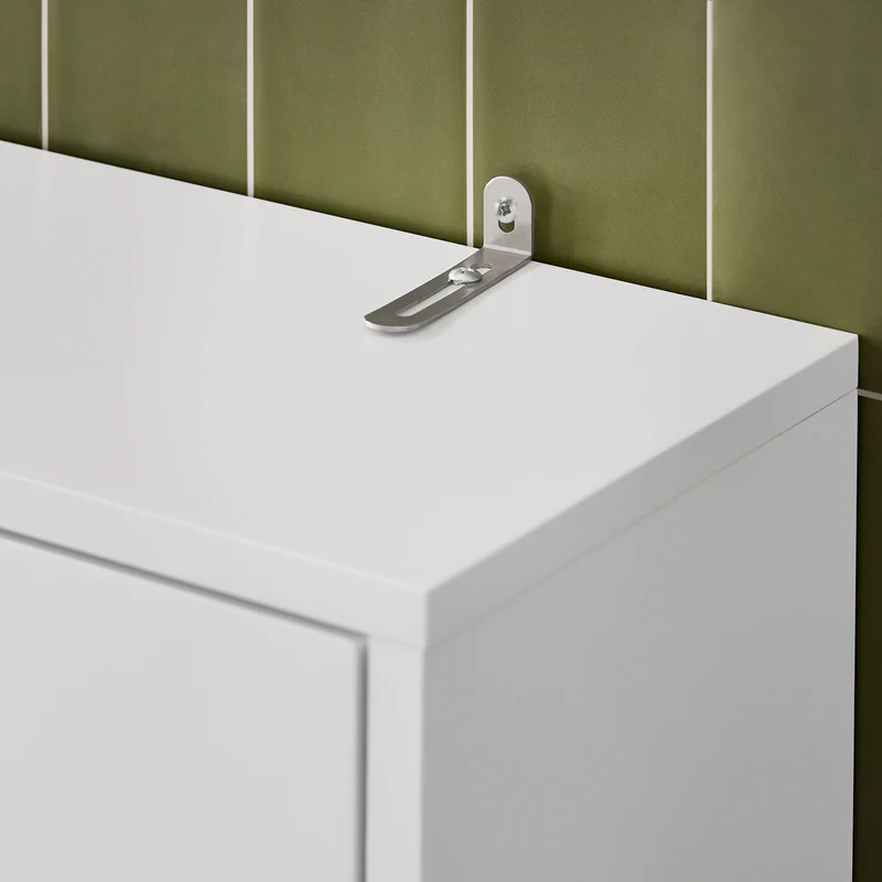 SoBuy WC-hylly kylpyhuonekaappi Pesukonekaappi Korkea kaappi BZR165-W