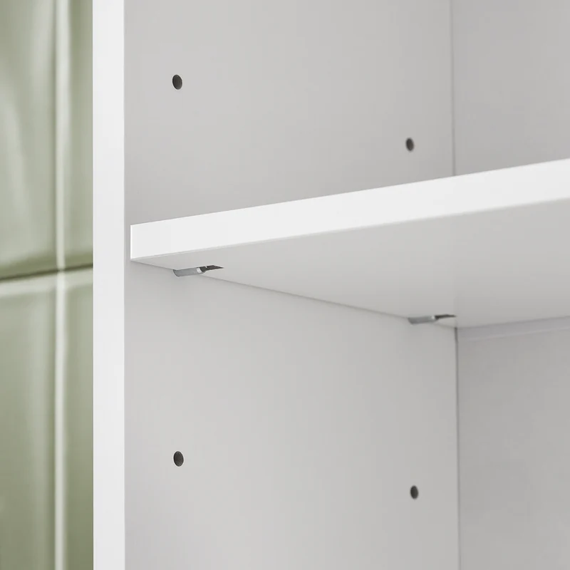 SoBuy WC-hylly kylpyhuonekaappi Pesukonekaappi Korkea kaappi BZR165-W
