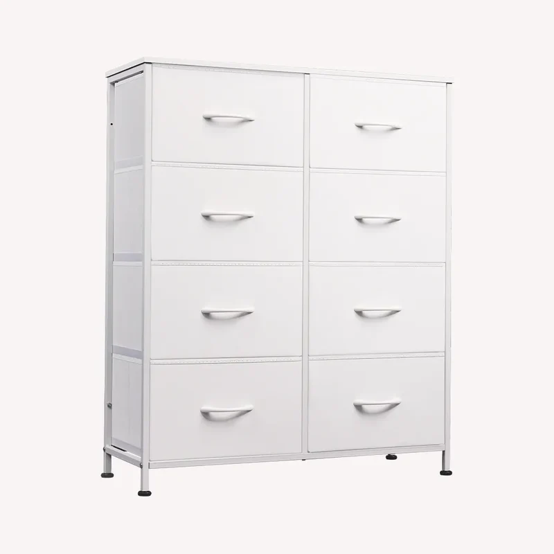 WLIVE Minimalist Tall 8-Drawer Storage Fabric Dresser