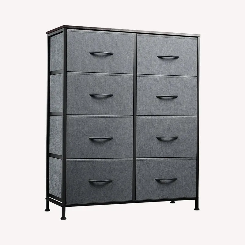 WLIVE Minimalist Tall 8-Drawer Storage Fabric Dresser