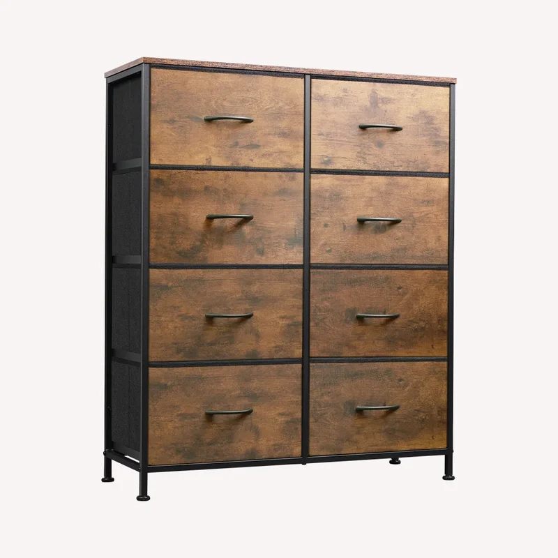 WLIVE Minimalist Tall 8-Drawer Storage Fabric Dresser