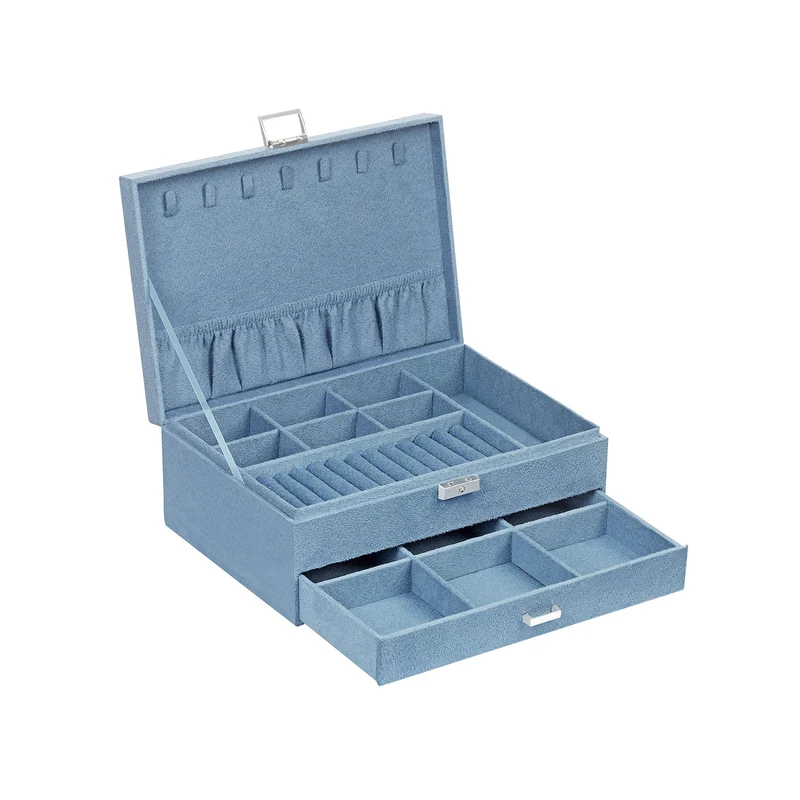 Verschließbare Schmuckbox mit 2 Ebenen