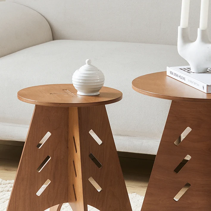 SoBuy | Beistelltisch mit Zapfenverbindungen | Kaffeetisch | Couchtisch | Braun | HFBT01-BR