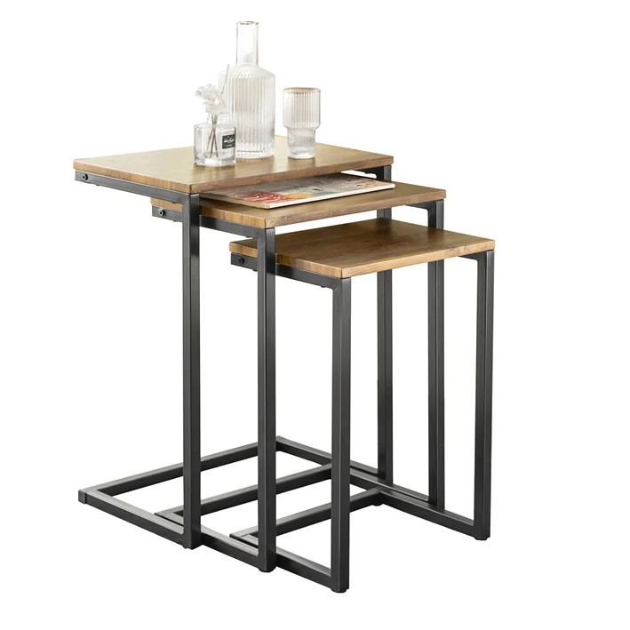 SoBuy | 3er Set Beistelltische | Sofatisch | Couchtisch | FBT102-F
