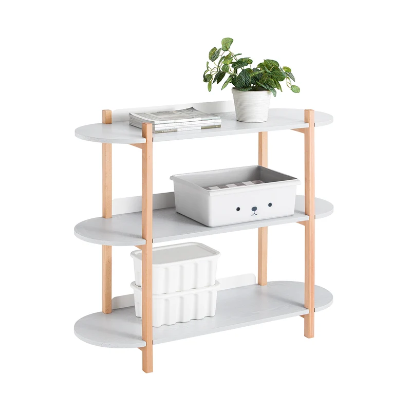 SoBuy | Konsolentisch | Flurtisch | Sideboard | Beistelltisch | Hellgrau | HSTR01-H-HG