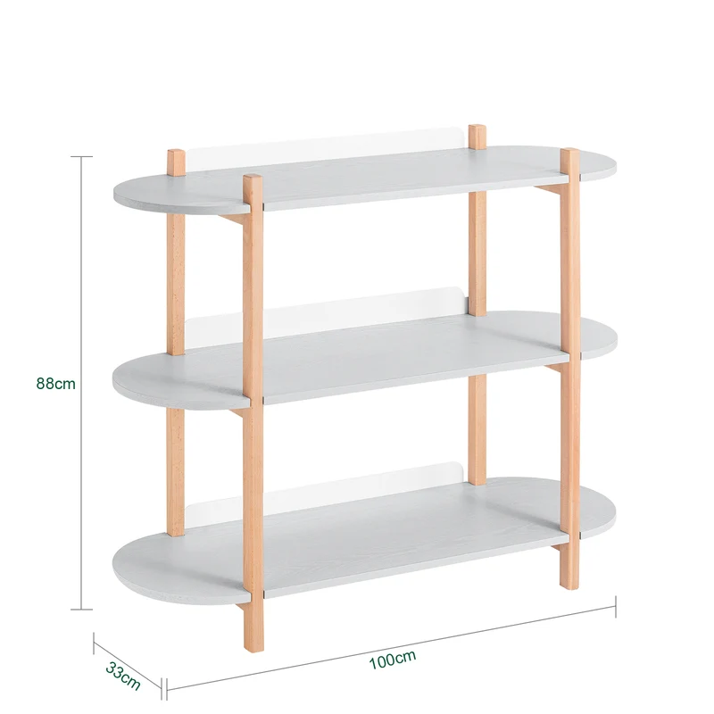 SoBuy | Konsolentisch | Flurtisch | Sideboard | Beistelltisch | Hellgrau | HSTR01-H-HG