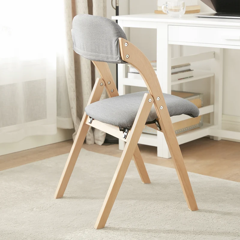 SoBuy 4 x Drewniane krzesło składane FST92-Nx4