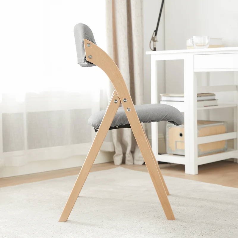SoBuy 4 x Drewniane krzesło składane FST92-Nx4
