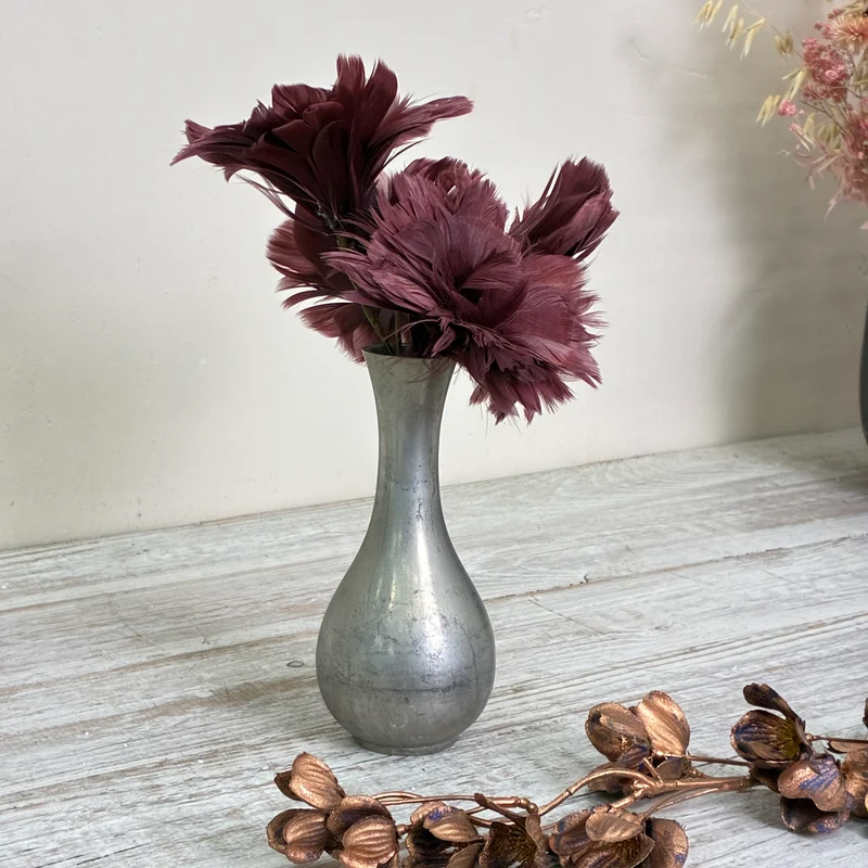 Silberne Vase L Blumenvase Balustervase Silber Deko Gebraucht