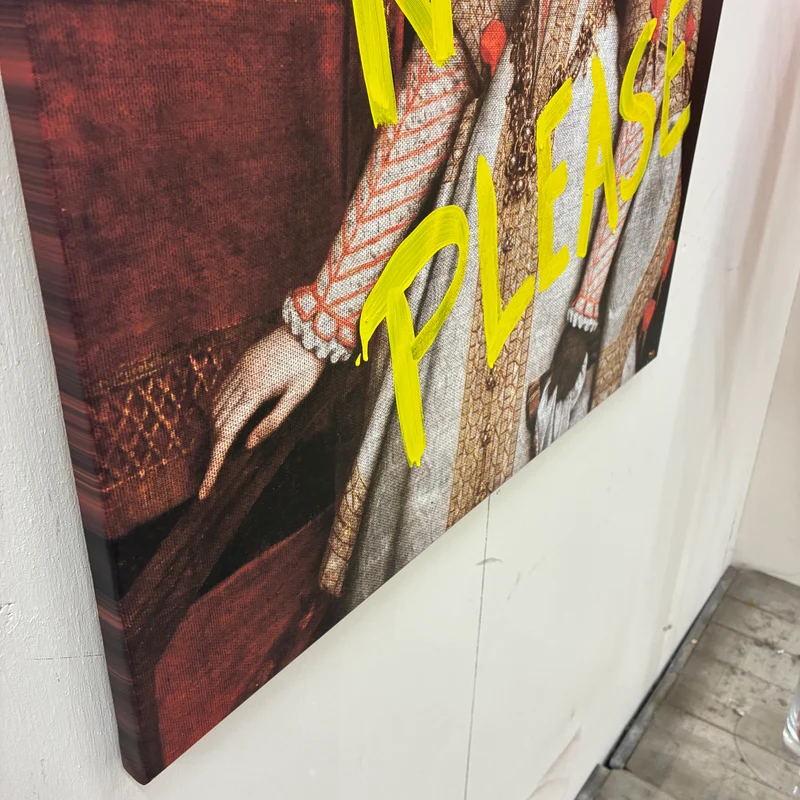 Thomas Klotz "Zebra" Kunstdruck auf Leinwand 100x75 Wandbild Deko