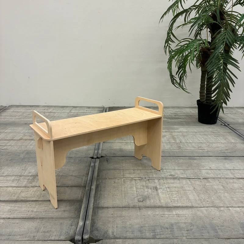 KidsDepot Easyclick Kinder-Sitzbank Antwerpen L Holz 35cm Natur Sitzbank