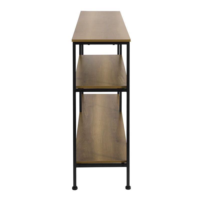 SoBuy FSB35-PF Kapea Konsolipöytä – Teräsrunko, 150 kg, 120×30×80 cm, Luonnonbeige