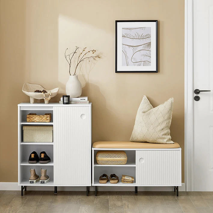 SoBuy | Schuhschrank | Sideboard | Flurschrank | Kommode | Küchenschrank | FSB62-W