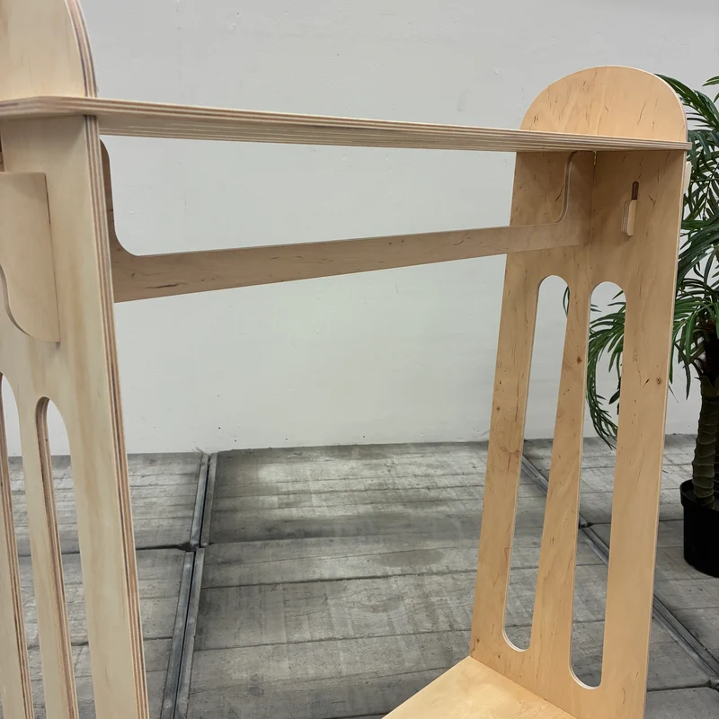 KidsDepot Easyclick Kinder-Kleiderständer Rome Standgarderobe Holz Natur
