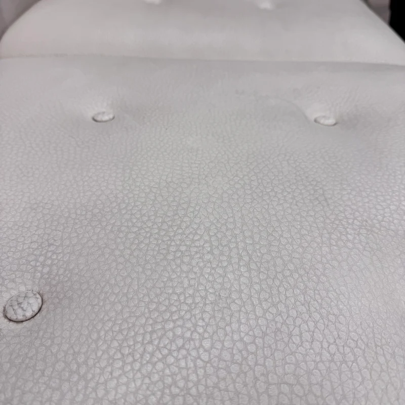 Ecksofa Modul Weiß Creme Kunstleder Stoff Lounge-Sitzmöbel Sofa Gebraucht