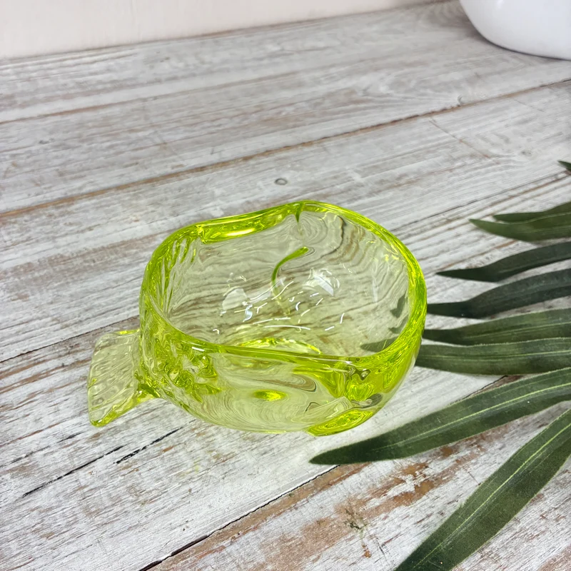 J-Line Glasdose mit Deckel Taube Schatulle Dose Form Grün Deko