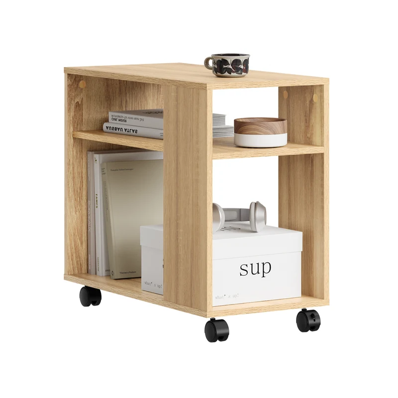 SoBuy Kaappi Pyörillä lastulevyä Beige FBT34-N