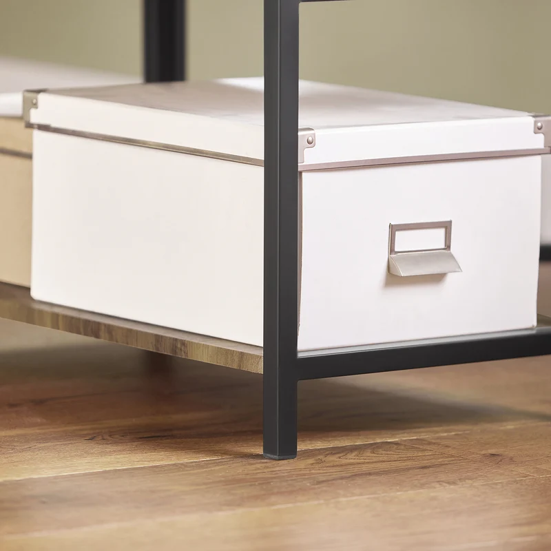 SoBuy Klaffipöytä puukuitulevyä ja Metalli Beige FWT62-N