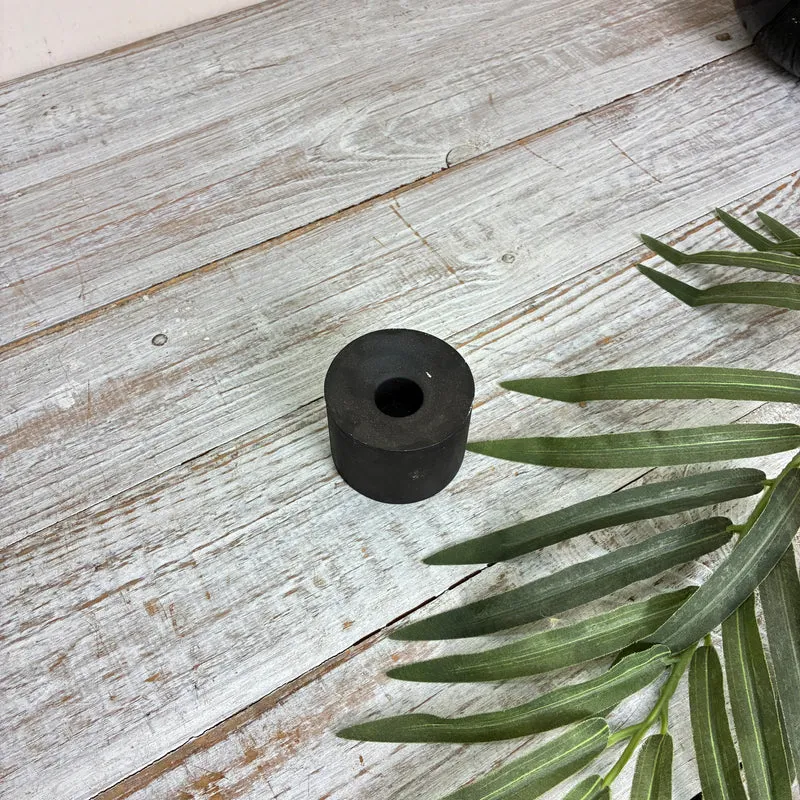 Kerzenständer Kerzenhalter 5cm Zylinder Metall Schwarz Gebraucht
