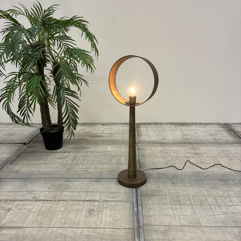 Countryfield Largo Stehlampe Ring Bronze Messing Metall Lampe
