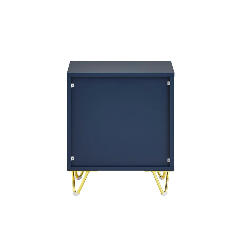 SoBuy | Nachttisch mit 2 Schubladen | Moderner Sofatisch | Beistelltisch | Blau | FBT115-B