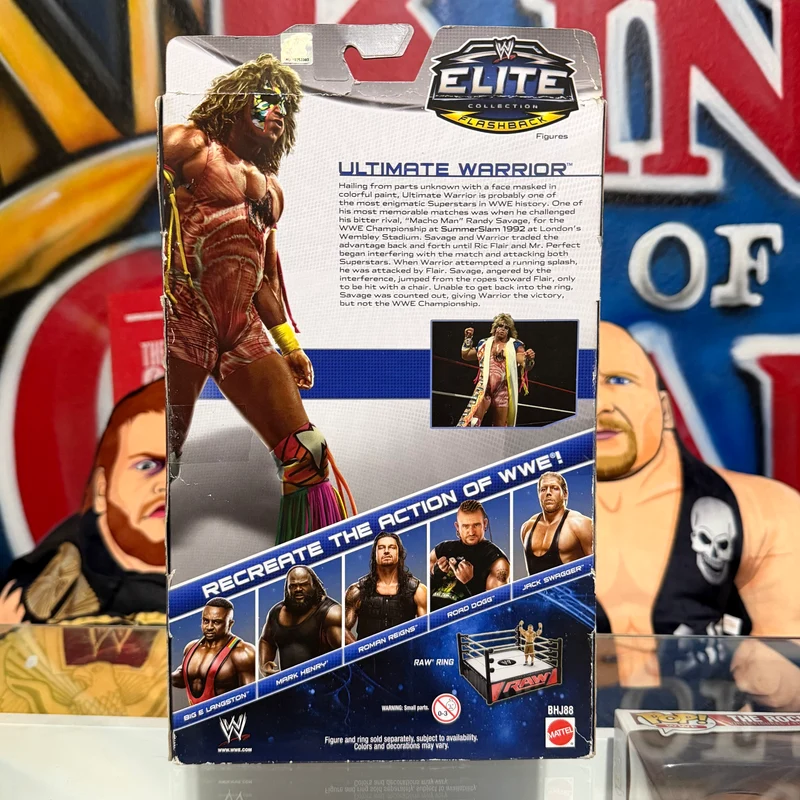 WWE Series 26 FlashBack Ultimate Warrior Blue Box Elite