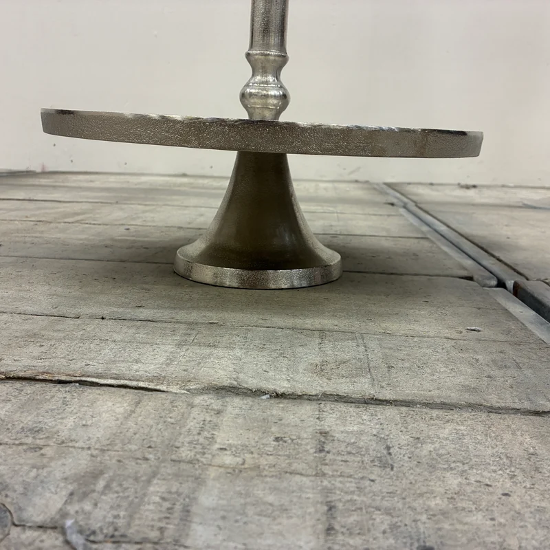 Lesli Living Shine Etagere 3-stöckig Silber Metall 90cm Servierständer