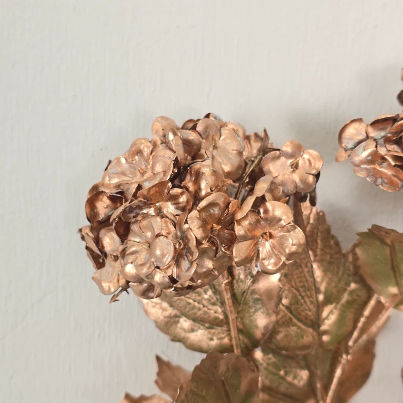 Kunstblume Vibirnum 70cm Kunstpflanze Kupfer Bronze Dekozweig Deko