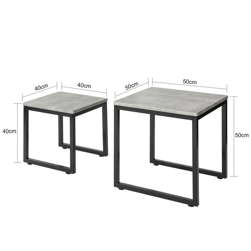 SoBuy Zestaw niskiego stołu 2w1 FBT42-HG