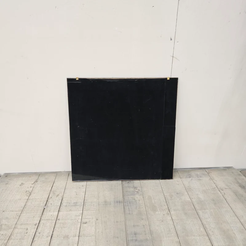 Wandbilld Quadratisch 60x60 Schwarz Gold Asiatischer Stil Vogel Deko