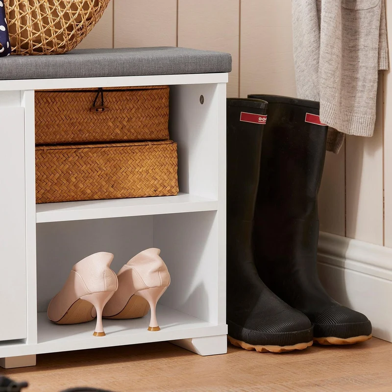 SoBuy Ławka na buty z siedziskiem FSR119-W