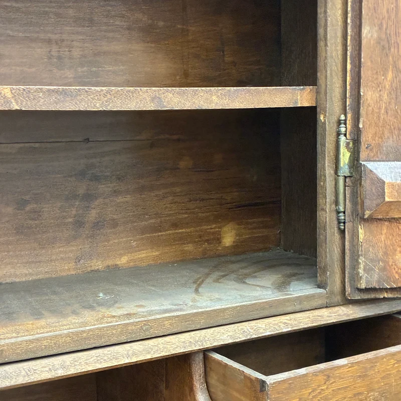Schrägklappensekretär Antik 18. Jh. Eiche Sekretär Schreibschrank Holz Gebraucht