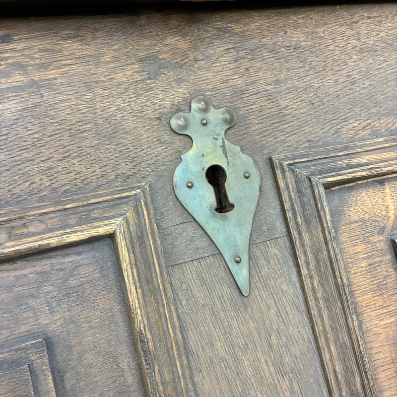 Schrägklappensekretär Antik 18. Jh. Eiche Sekretär Schreibschrank Holz Gebraucht