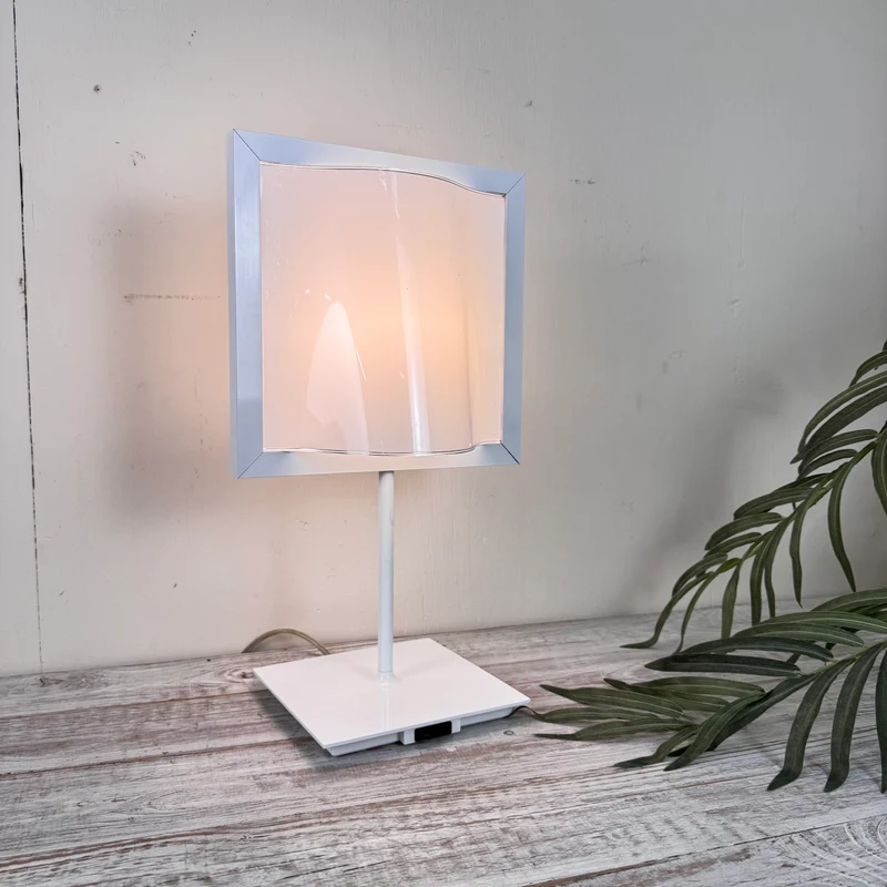Artemide Sofocle Tischlampe Weiß Metall Designer Lampe Gebraucht