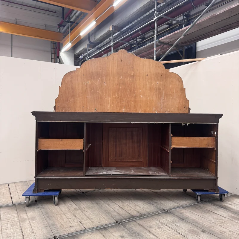 Antikes Buffet Eiche Massiv Historisch Reich verziert Sideboard Gebraucht