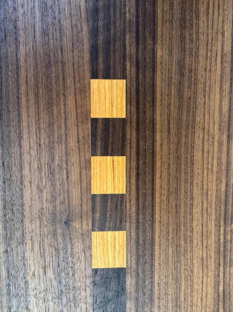 Holzschneidebrett Nr. 110 Schwarznuss mit Kirschbaum