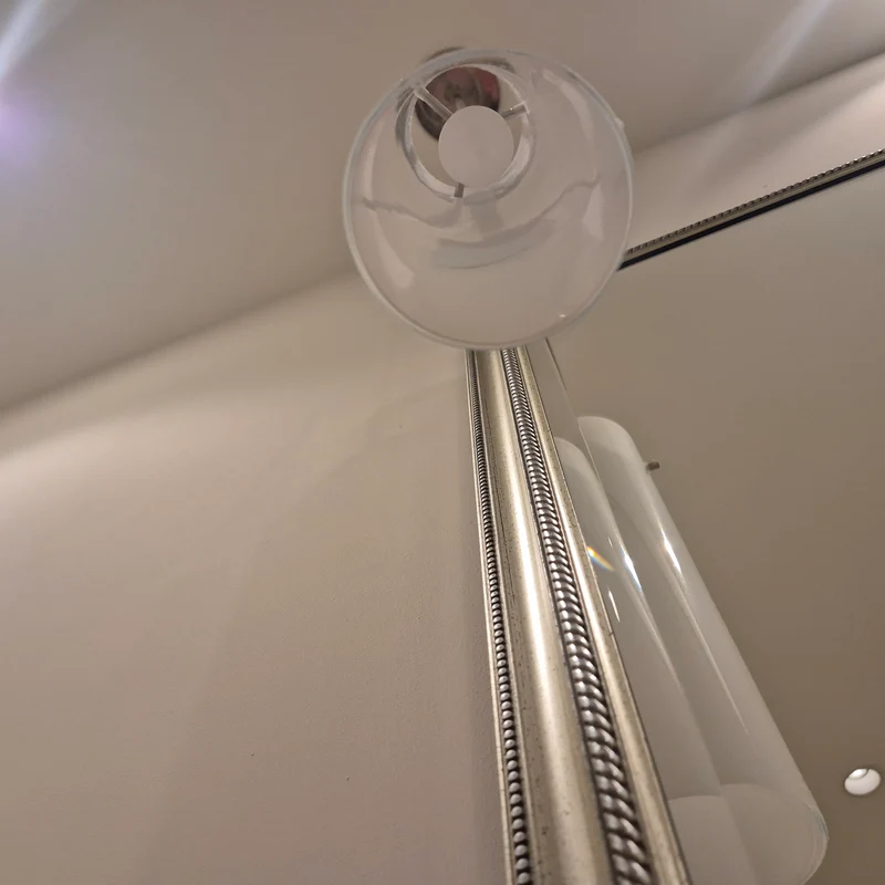 La Luce Leuchte zylindrisch weiß Glas - Atlantic Hotel Hamburg - Lampe gebraucht
