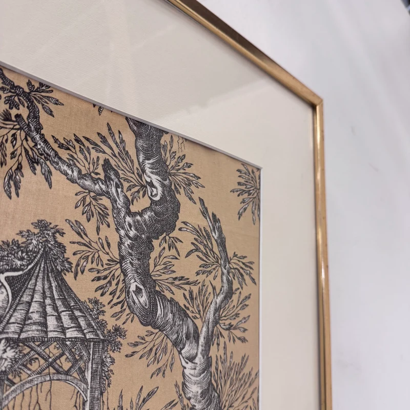 Kunstdruck Beige Gold Historisches-Motiv Wandbild Deko Gebraucht