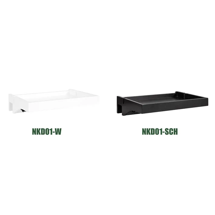 SoBuy | Bettablage | mit Kabelführung | Nachttisch Bambus | NKD01-W