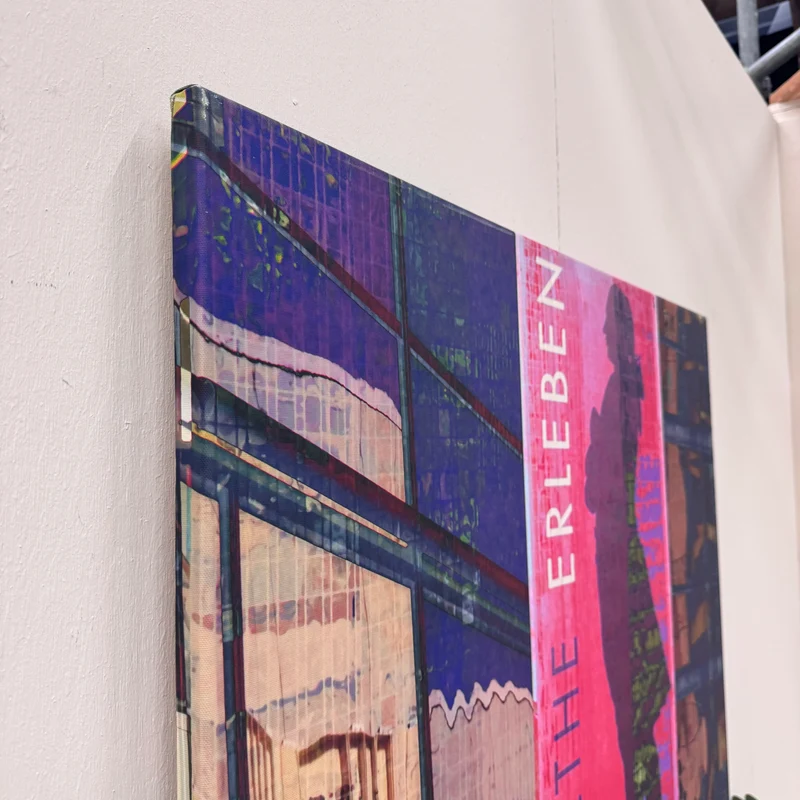 Wandbild 90x90 - Goethes Frankfurt Pink - Fotodruck auf Leinwand Gebraucht