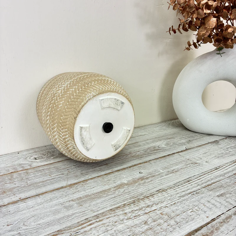 Decoris Blumentopf Alex Klein Outdoor Sandfarben 22cm Deko