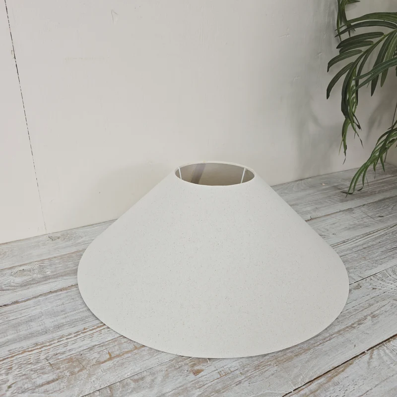 Nonlini Casa Lampenschirm R 50cm Schirm Textil Weiß Beige Deko