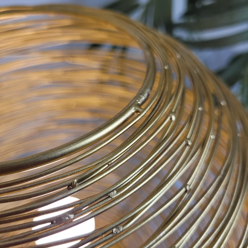 PTMD Andres Tischlampe Kugel Gold Metall Tischleuchte Draht