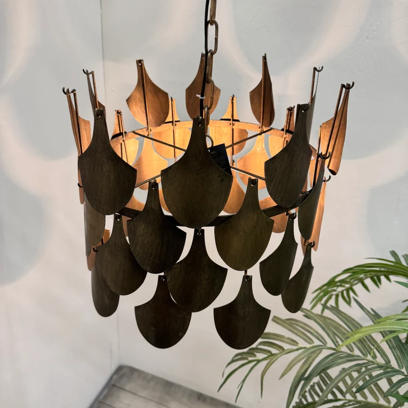 PTMD Linnes Hängeleuchte Bronze Deckenlampe Lampe