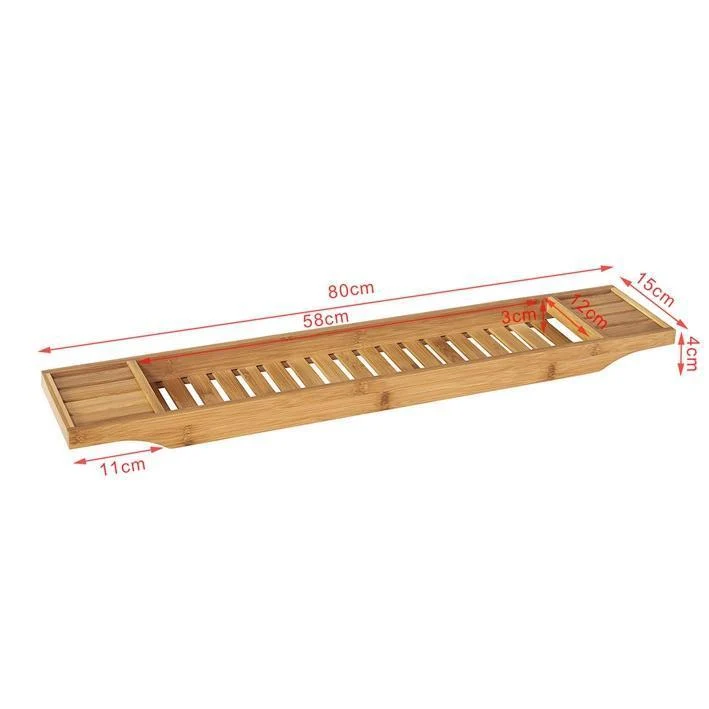 SoBuy 80cm długości – Piękna półka bambus FRG212-N