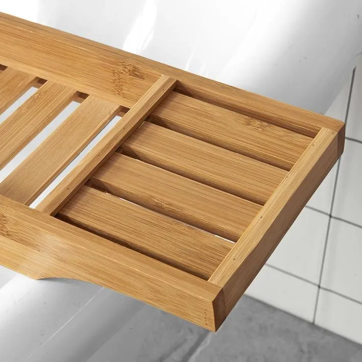 SoBuy 80cm długości – Piękna półka bambus FRG212-N