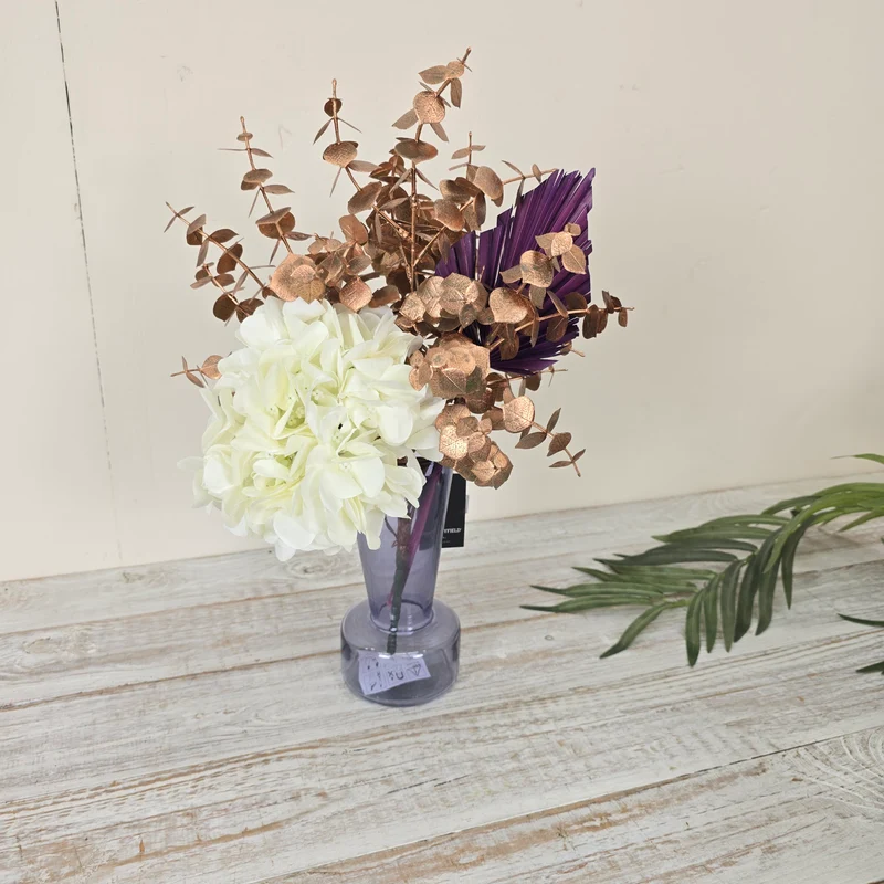 Countryfield Blumenvase Ellie S 21 cm Violett Vase Deko